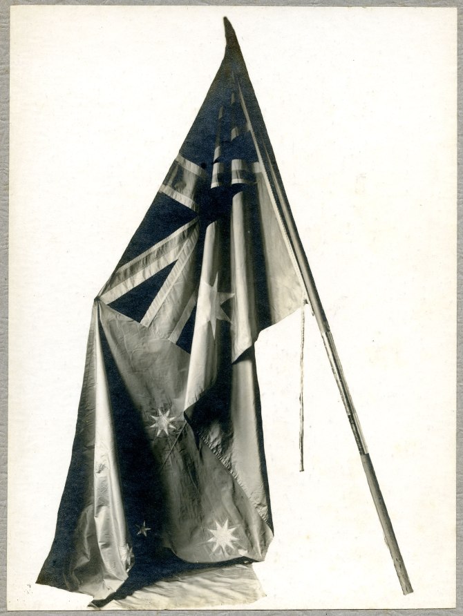 The Birdwood Flag in its original condition. [Courtesy of The University of Newcastle's Anglican Diocese Archives in Cultural Collections A6137(iv)]