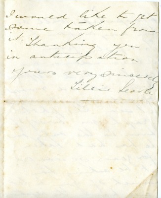 Letter to Rodoni from the close friend of a deceased soldier, Gilfillan, requesting a copy of a photograph of him (3rd September 1915)
