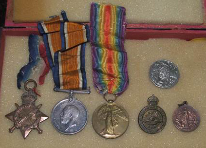 Tess McLeod (nee Rodoni) travelled all the way from Dorrigo to bring T.J. Rodoni's war medals could be part of the exhibition. 