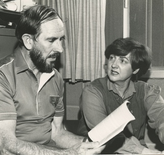 Dr. John Turner and Margaret Henry (History), the University of Newcastle, Australia - 1985